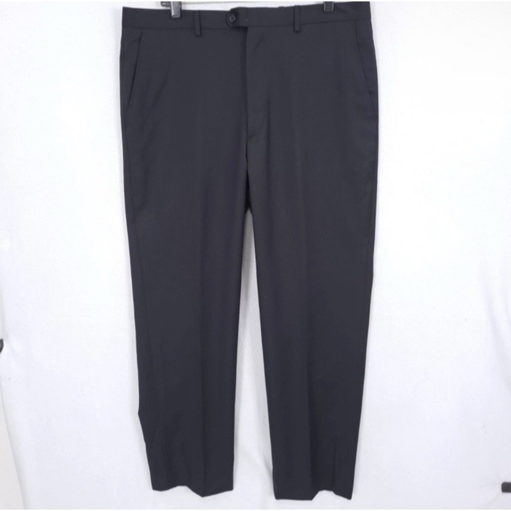 Zanieri Angelico Men's Dress‎ Pants 35x30 Super 100s Wool Made in Italy Classic